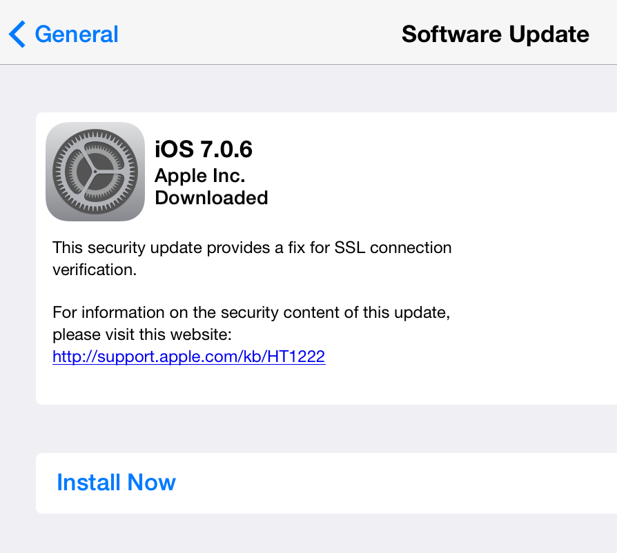 apple security update iphone 6