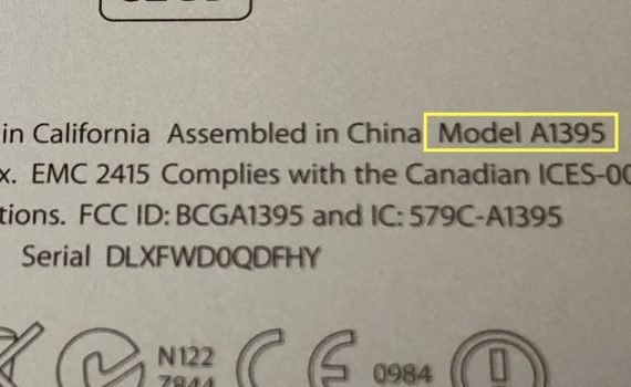 iPad model info